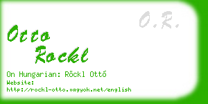 otto rockl business card